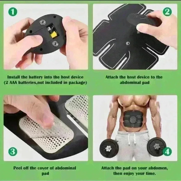 ABS Arms Leg Electric Muscle Strengthening & Fat Burning Stimulater New - Picture 4 of 9